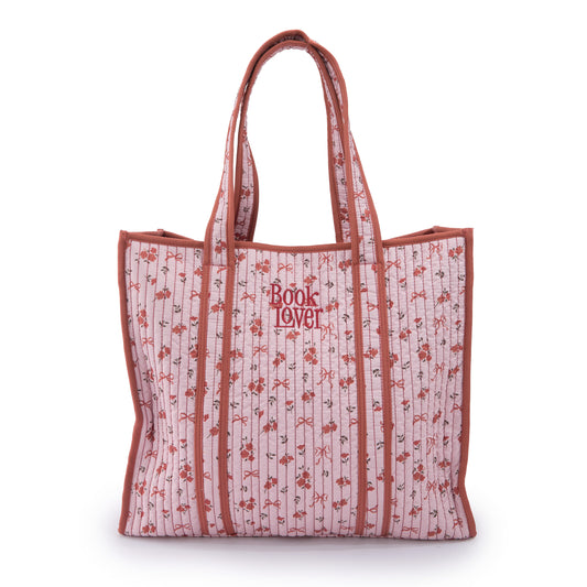 Book Lover Quilted Tote