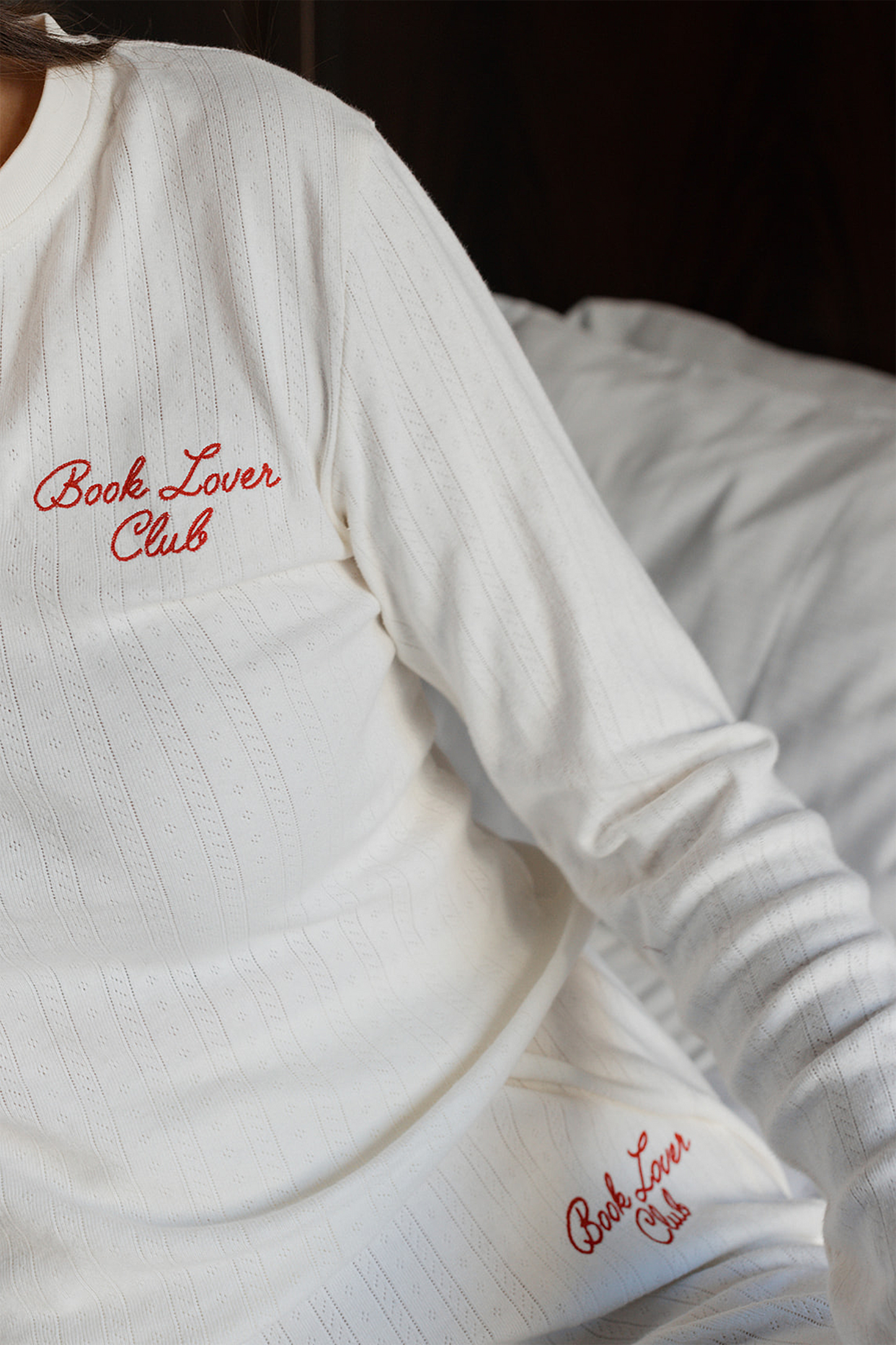 Book Lover Club Pointelle PJ Set