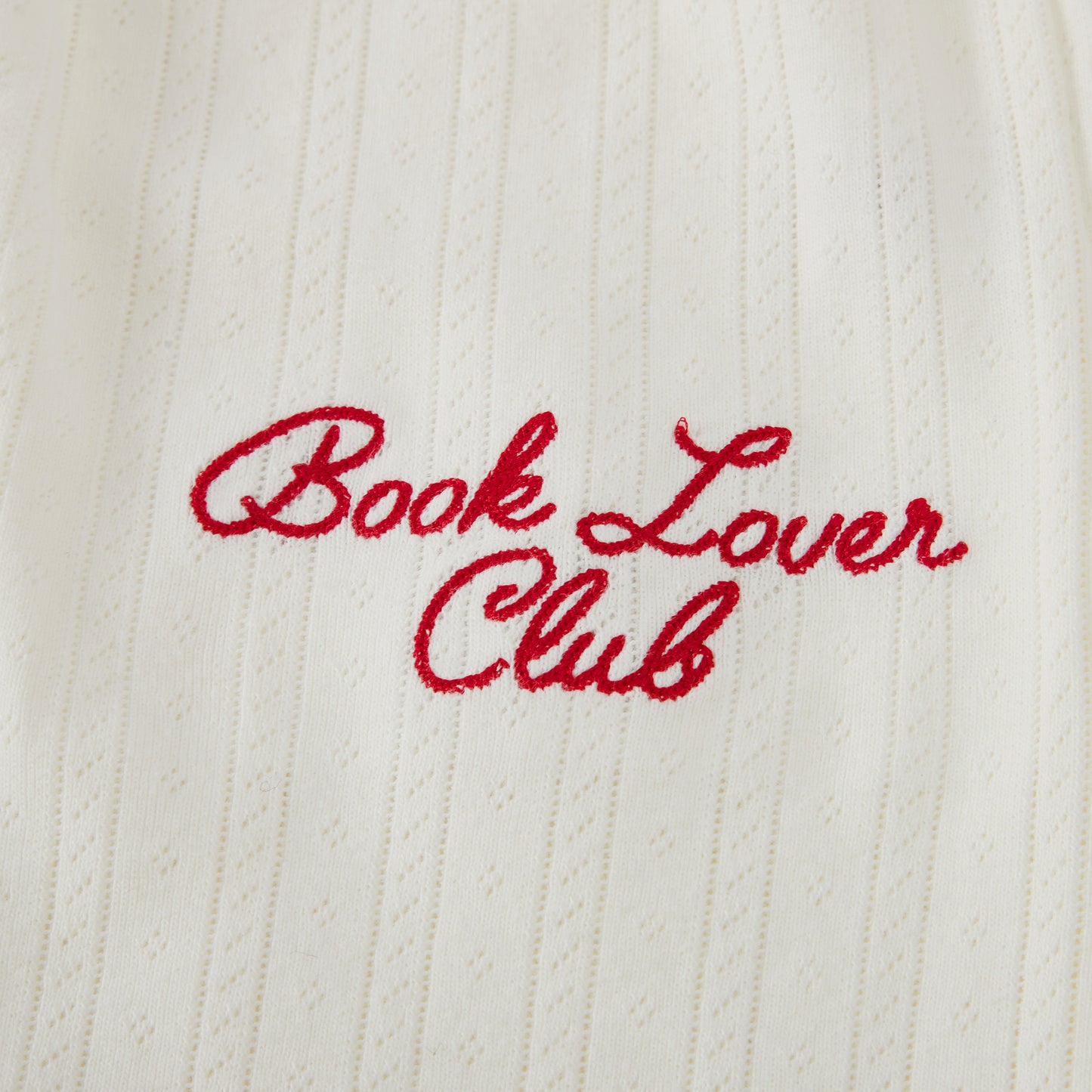 Book Lover Club Pointelle PJ Set