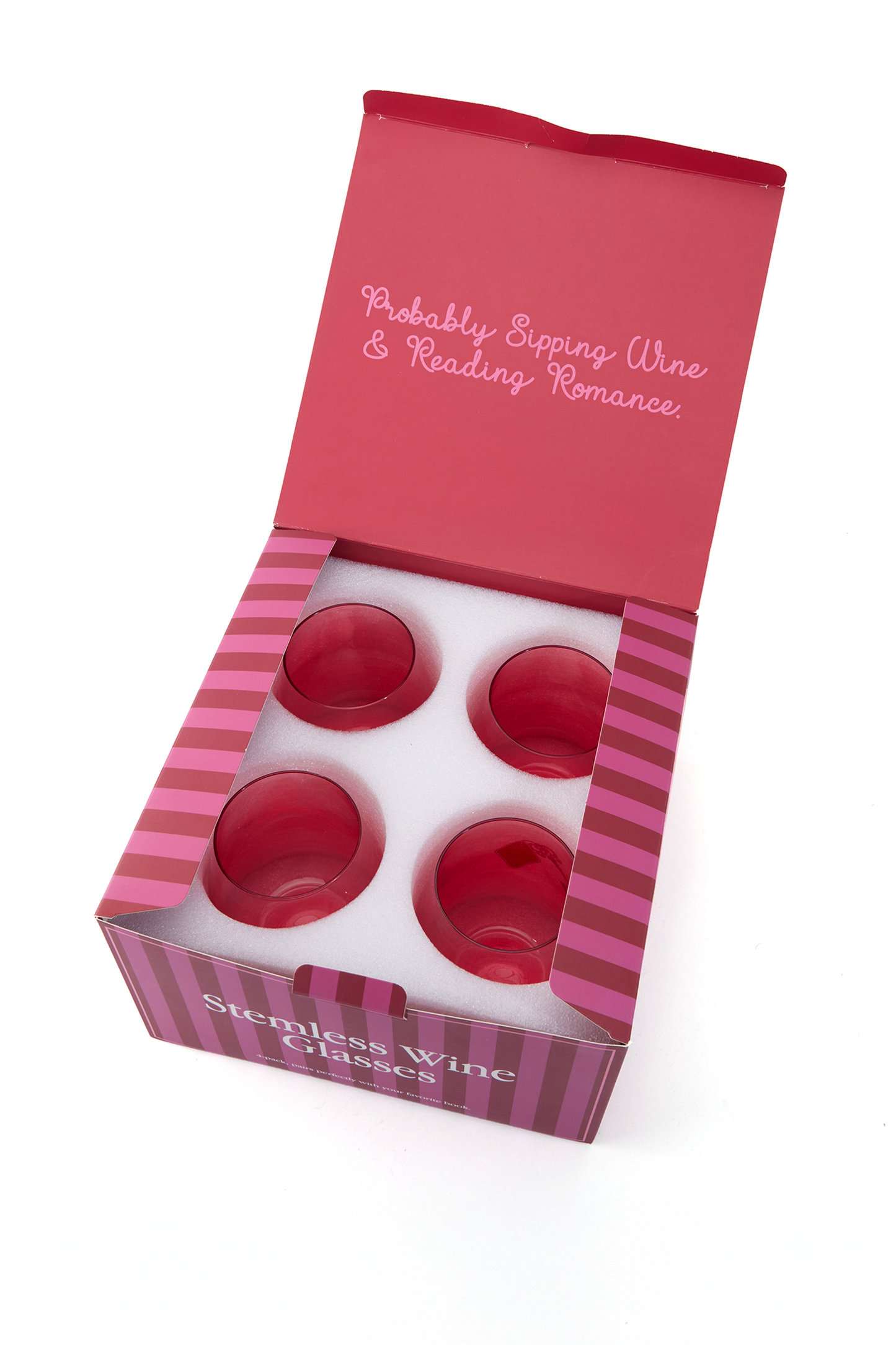 BR&B Stemless Wine Glass Set (4-pack)