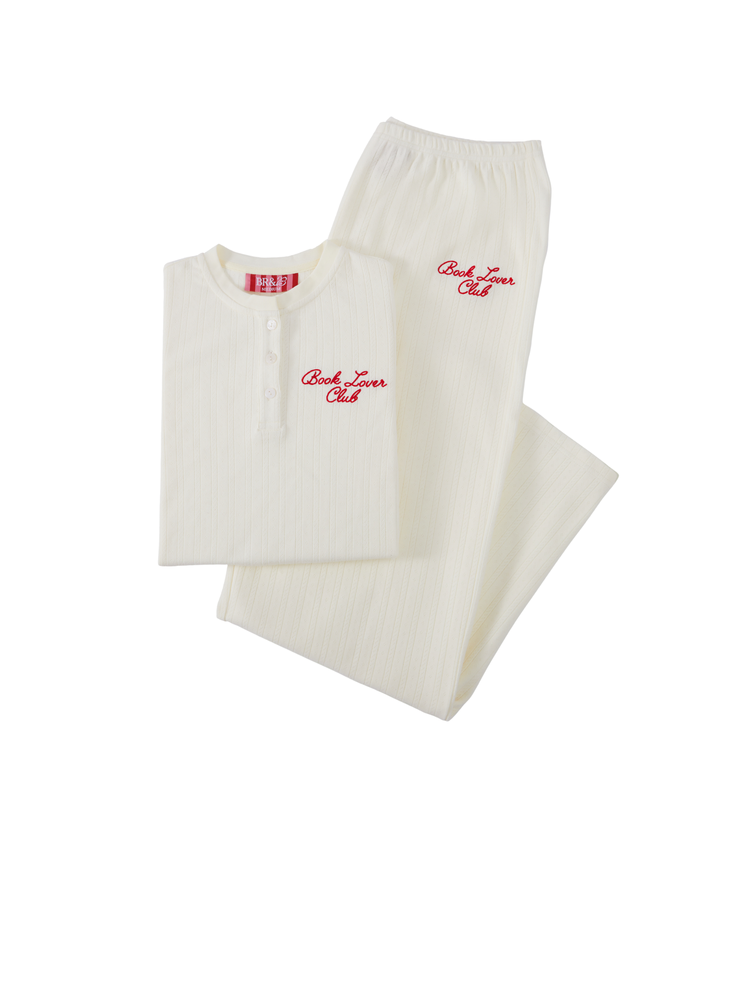 Book Lover Club Pointelle PJ Set